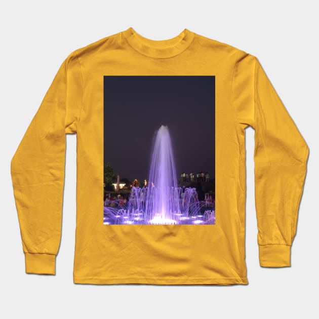 Fountain Long Sleeve T-Shirt by Rivas Teepub Store